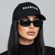 ‏كلاه كتان گلدوزيbalencia‏ ‏مشكي‏ ‏free
