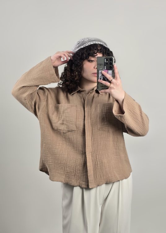 شومیز کنفی دو جیب