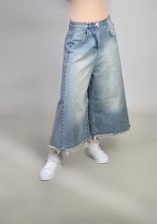 شلوار جین شافل قد 90