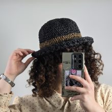کلاه رافیا لبه دار